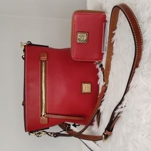 Dooney & Bourke Small Leather Crossbody Bag & Small Wallet Set